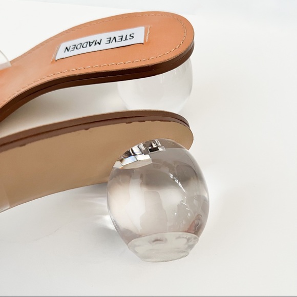 Steve Madden Clear Heeled Sandals - Picture 4 of 6